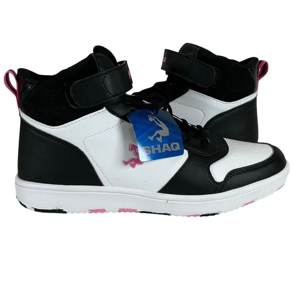 Shaq Heights‎ Mid Womens Basketball Sneakers White Pink Black Size 11 New